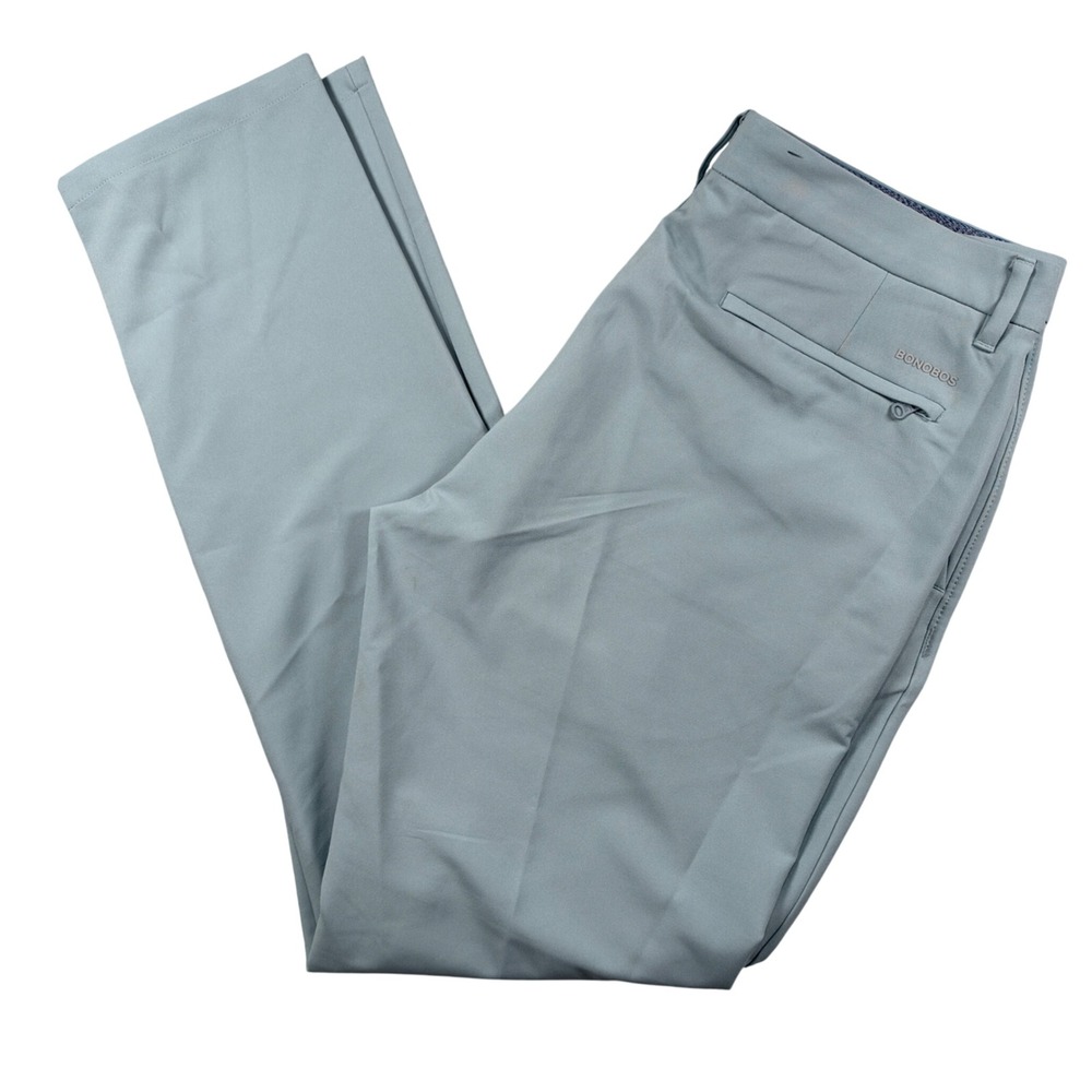 Bonobos Performance Link Golf Pants Mens 33x32 Sage Green Stretch Chino Trousers